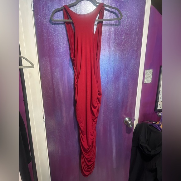 Super Cute Ruched Racerback Dress - Picture 7 of 7